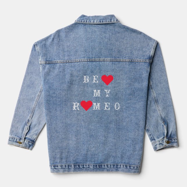 Funny Denim Jacket with Text - Customisable (Back)