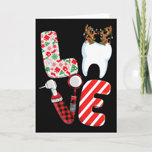 Funny Dental Christmas Crew Dental Hygienist Istan Card
