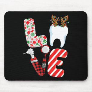 Funny Dental Christmas Crew Dental Hygienist Istan Mouse Mat