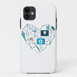 Funny Dental Dentist Tool Heart iPhone 11 Case