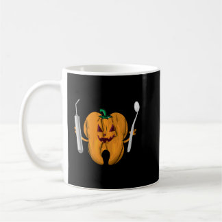Funny Dental Halloween Tooth Pumpkin Dentist Hallo Coffee Mug