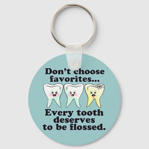 Funny Dental Humour Key Ring