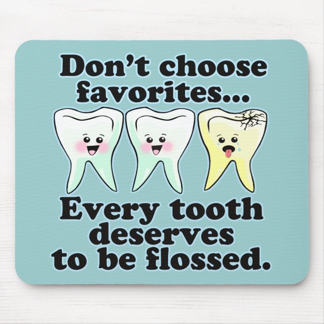Funny Dental Humour Mouse Mat (Front)