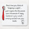 Funny Dental Humour Mousepad