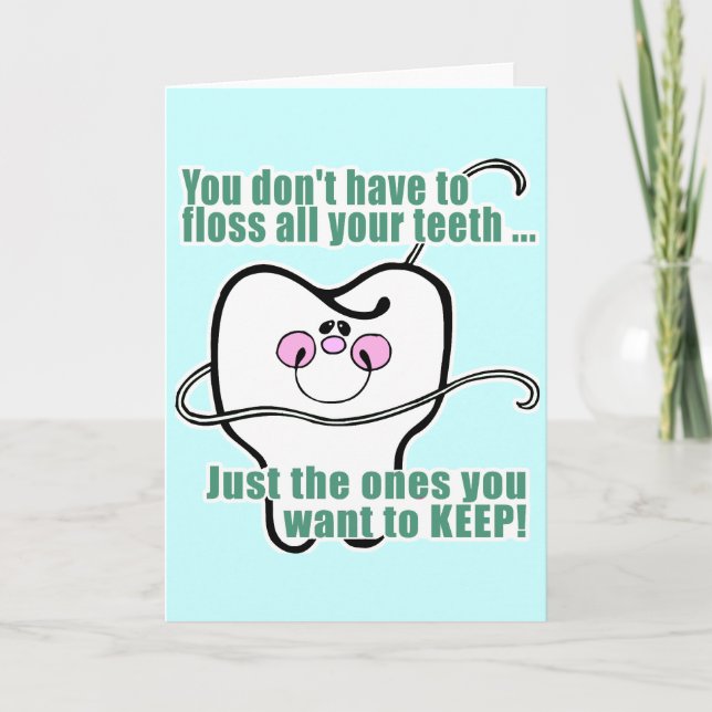 Funny Dental Hygienist Card (Front)