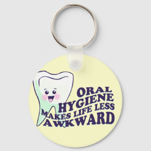 Funny Dental Hygienist Key Ring