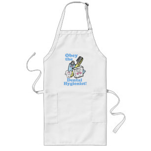 Funny Dental Hygienist Long Apron