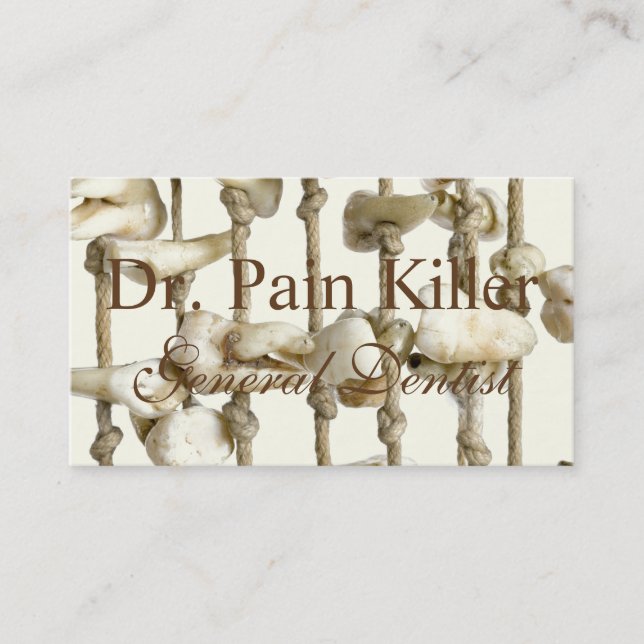 Funny Dental Office Dentist Appointment Reminder Card (Front)