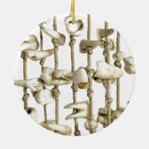 Funny Dental Photography Extracted Teeth Dentist Ceramic Tree Decoration