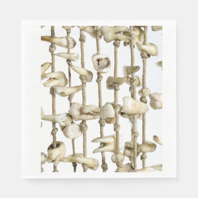 Funny Dental Photography Extracted Teeth Dentistry Napkin (Front)