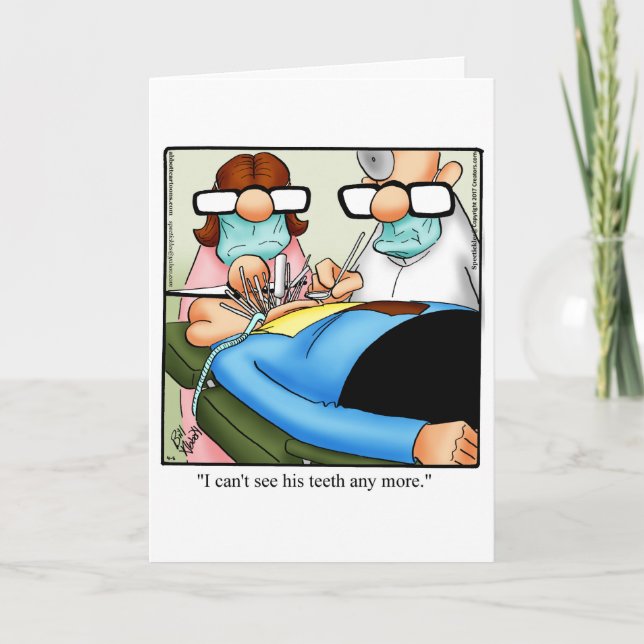 Funny Dental School Graduation Congratulation Card (Front)