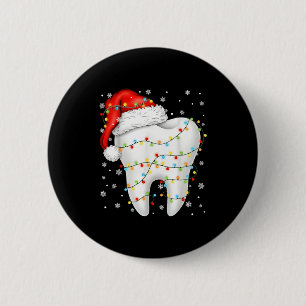 Funny Dental Tooth Pjs Pajamas Christmas Xmas Men  6 Cm Round Badge