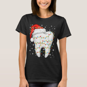 Funny Dental Tooth Pjs Pajamas Christmas Xmas Men T-Shirt