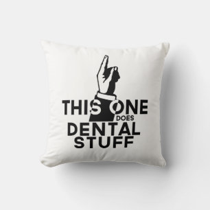 Funny Dental Vintage - Dentist Hygienist This One Cushion