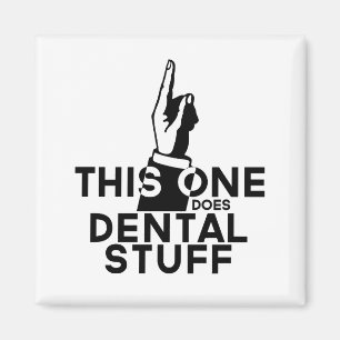 Funny Dental Vintage - Dentist Hygienist This One Magnet