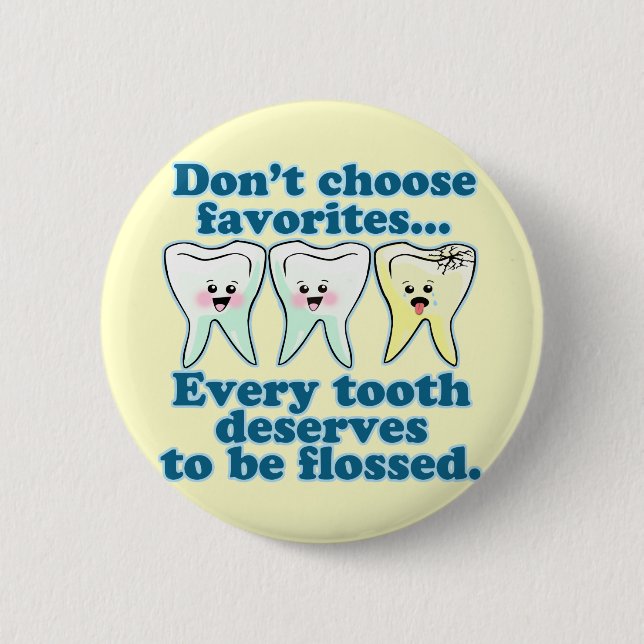 Funny Dentist 6 Cm Round Badge (Front)