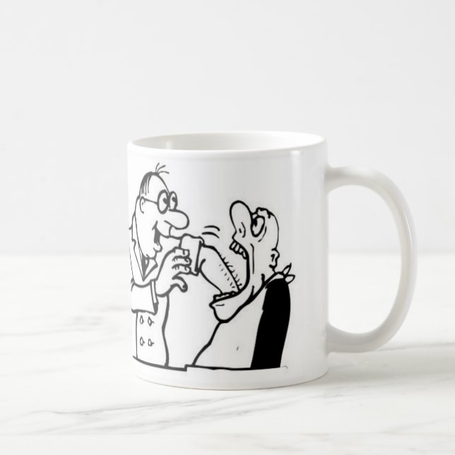 Funny Dentist Cartoon Mug (Right)
