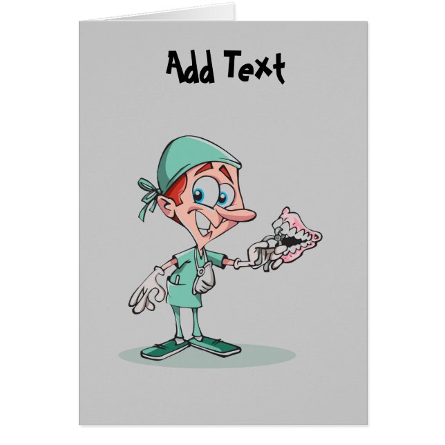 Funny dentist cartoon orthodontist personalised (Front)