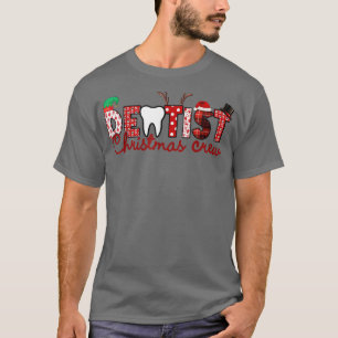 Funny Dentist Crew Christmas Tree Dental T-Shirt