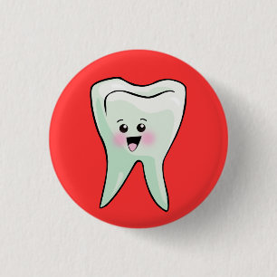 Funny Dentist Dental Health 3 Cm Round Badge