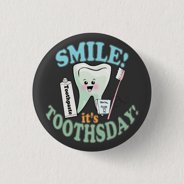 Funny Dentist Dental Hygienist 3 Cm Round Badge (Front)