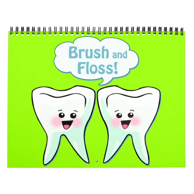 Funny Dentist Dental Hygienist Calendar (Cover)