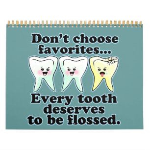 Funny Dentist Dental Hygienist Calendar