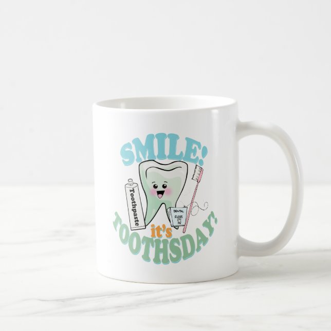 Funny Dentist Dental Hygienist Coffee Mug (Right)