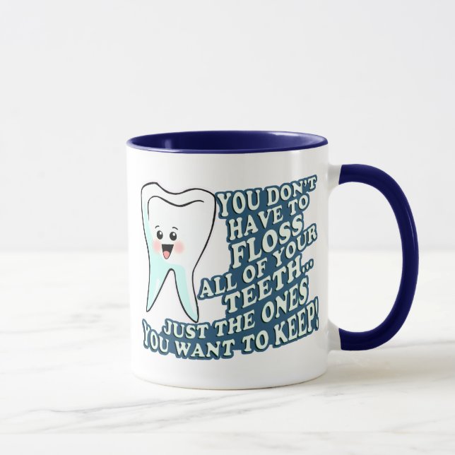 Funny Dentist Dental Hygienist Mug (Right)