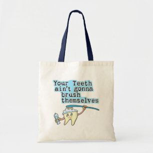 Funny Dentist Dental Hygienist Tote Bag