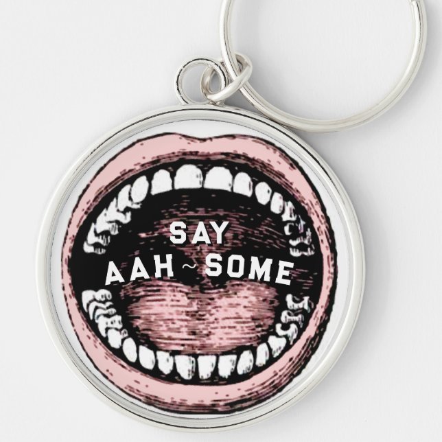 Funny Dentist Key Ring (Front)