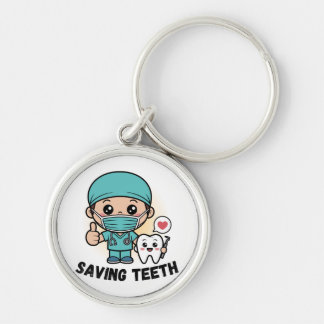 FUNNY DENTIST : SAVING TEETH KEY CHAIN