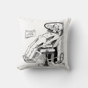 Funny Dentist Sketch Cushion