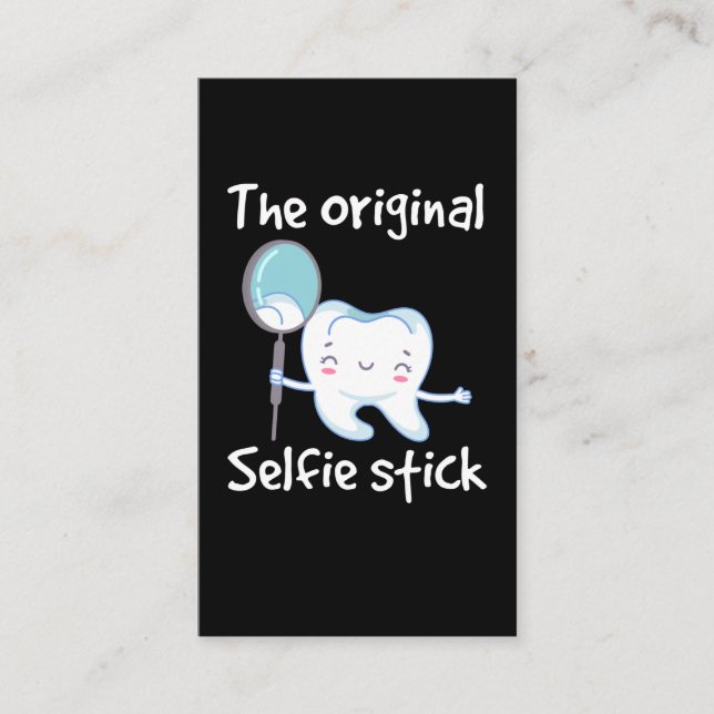 Funny Dentist Tooth Humour Dental Assistant Business Card (Front)