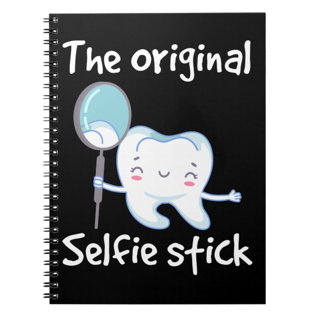 Funny Dentist Tooth Humour Dental Assistant Notebook (Front)