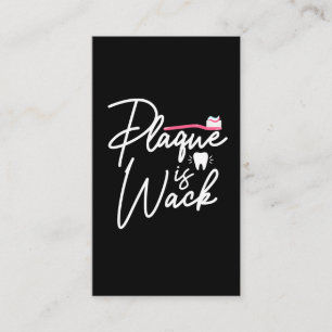 Funny Dentistry Plaque Dental Assistant Business Card