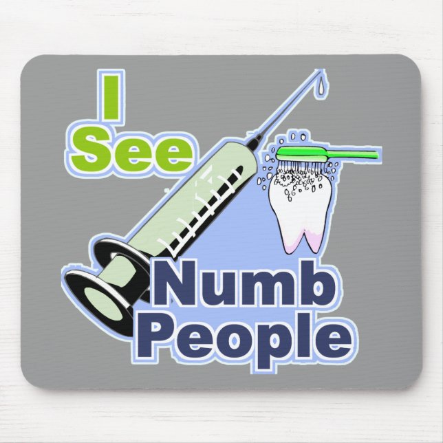 Funny Dentists and Hygienists Mouse Mat (Front)