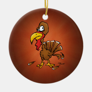Funny Derp Turkey Ornament