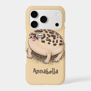 Funny desert rain frog cartoon illustration