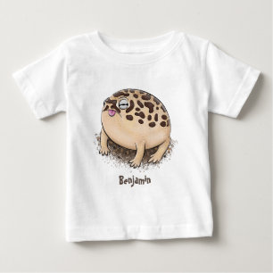 Funny desert rain frog cartoon illustration baby T-Shirt