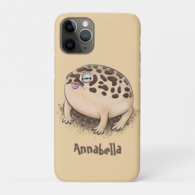 Funny desert rain frog cartoon illustration Case-Mate iPhone case (Back)