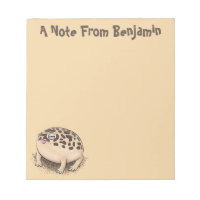 Funny desert rain frog cartoon illustration