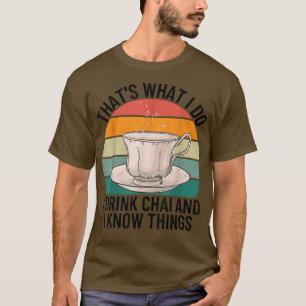 Funny Desi Tea Pakistani Indian Hindi Chai Lover M T-Shirt