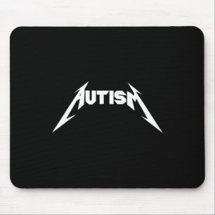 Funny Design Autism Skeleton Meme Metal Rock For M Mouse Mat