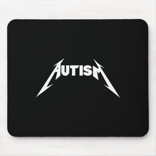 Funny Design Autism Skeleton Meme Metal Rock For M Mouse Mat (Front)