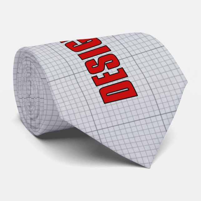 Funny Design Engineers Like to Play with Models Tie (Rolled)