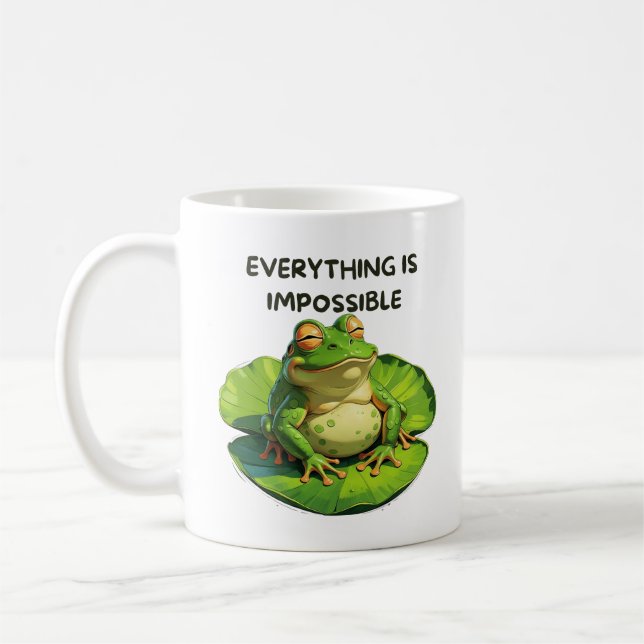 Funny Design for Humor Lovers and Overthinkers Coffee Mug (Left)