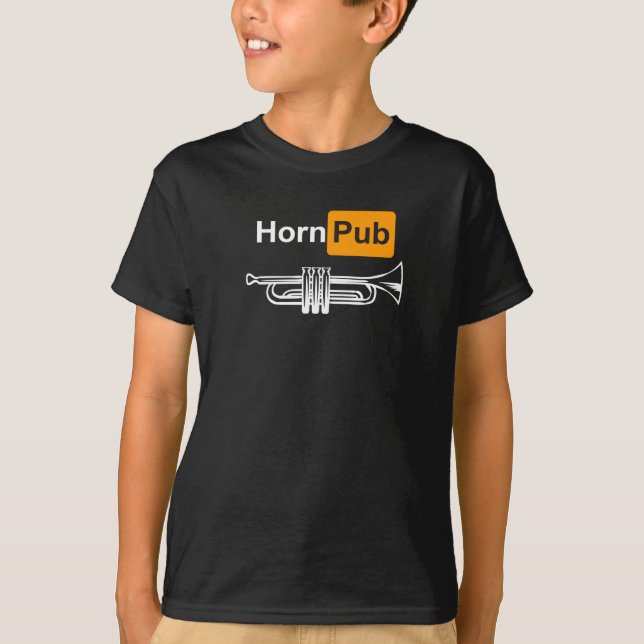 Funny Design for Trumpet Players, Jazz Fans T-Shirt (Front)