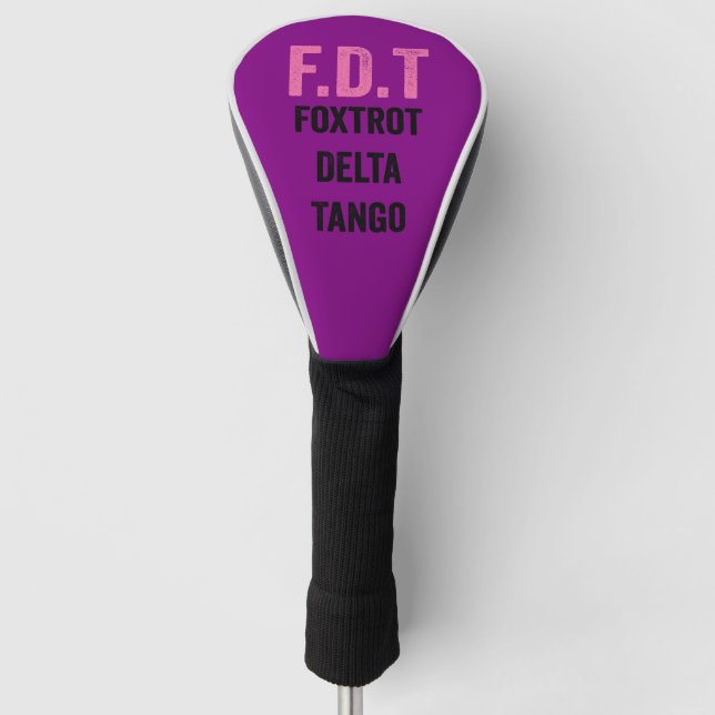 Funny Design  Golf Head Cover (Front)