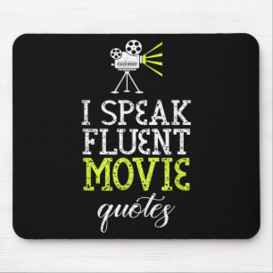 Funny Design Of I Speak Fluent Movie Quotes & Mouse Mat
